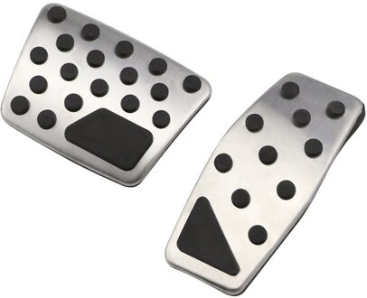 Carmilla Op Auto Pedalen Voor Jeep Renegade - Rvs Auto Gas Rem Rest Voetpedaal Bescherming Cover AT zonder rust uit