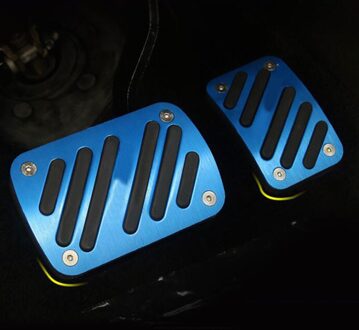 Carmilla Op Auto Pedalen Voor Peugeot 3008 Gt Suv Auto Onderdelen Rem Gas Pedaal bescherming Cover Blauw