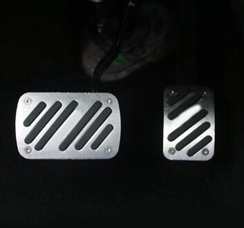 Carmilla Op Auto Pedalen Voor Peugeot 3008 Gt Suv Auto Onderdelen Rem Gas Pedaal bescherming Cover Zilver