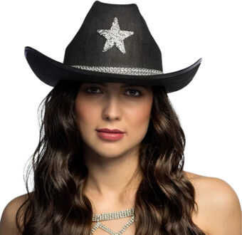 Carnaval Cowboy hoed Taylor - zwart - volwassenen