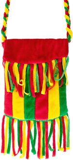 Carnaval feest schoudertasje - Limburg/Maastricht - groen-geel-rood