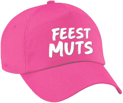 Carnaval fun pet / cap feestmuts roze voor dames en heren - Verkleedhoofddeksels