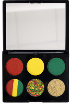 Carnaval Gezicht / Face paint set - Vastelaovend - Limburg thema - schmink / make-up - waterbasis Groen
