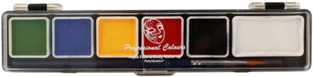 Carnaval Gezicht paint verf set - multi kleuren