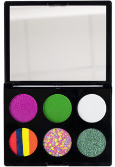 Carnaval Gezicht paint verf set - Neon Princess thema