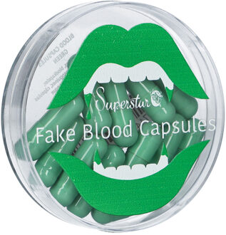 Carnaval / halloween nepbloed - groen - capsules - griezel / thema feesten