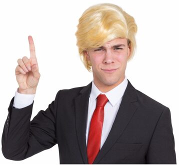 Carnaval pruik voor President Donald Trump - blond - slecht haar - heren