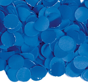 Carnaval strooi confetti blauw - papier - 100 gram - feest decoratie confetti