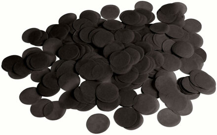 Carnaval strooi confetti zwart - papier - 100 gram - feest decoratie confetti