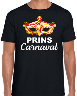 Carnaval t-shirt prins carnaval / Brabant zwart voor heren - carnaval fun t-shirt S