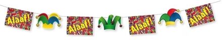 Carnaval thema vlaggenlijn Alaaf - 3x - 3 meter - Carnaval slingers - decoraties - Feest versiering