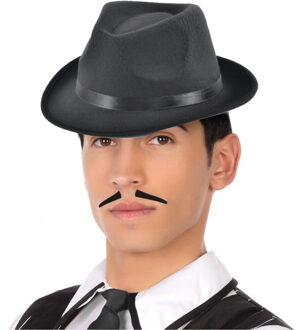 Carnaval verkleed accessoires set - Maffia/gangster - zwart - polyester - volwassenen