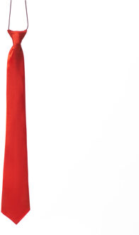 Carnaval verkleed accessoires stropdas - rood - polyester - heren/dames