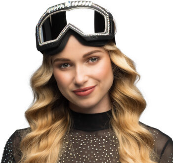 Carnaval/verkleed Apres Ski bril - zwart - volwassenen - party bril