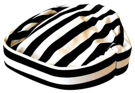 Carnaval verkleed Boeven muts - zwart/wit - voor volwassenen - Gevangenen