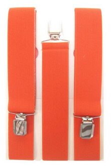 Carnaval/verkleed bretels - tot 120 cm - oranje - Carnaval kleding accessoires