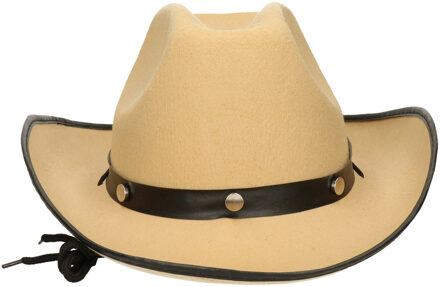 Carnaval verkleed Cowboy hoed Arizona - beige - voor volwassenen - Western thema