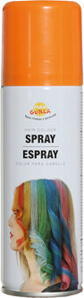 Carnaval verkleed haar verf/spray - oranje - spuitbus - 125 ml - Verkleedhaarkleuring
