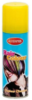 Carnaval verkleed haarverf/spray - geel - 125 ml - kinderen en volwassenen - makkelijk uitwassen