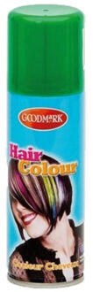 Carnaval verkleed haarverf/spray - groen - 125 ml - kinderen en volwassenen - makkelijk uitwassen