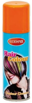 Carnaval verkleed haarverf/spray - oranje - 125 ml - kinderen en volwassenen - makkelijk uitwassen