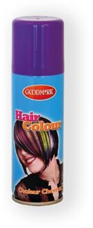 Carnaval verkleed haarverf/spray - paars - 125 ml - alle leeftijden - Verkleedhaarkleuring