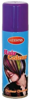 Carnaval verkleed haarverf/spray - paars - 125 ml - kinderen en volwassenen - makkelijk uitwassen