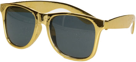 Carnaval/verkleed party bril - goud - volwassenen - Glitter and Glamour thema