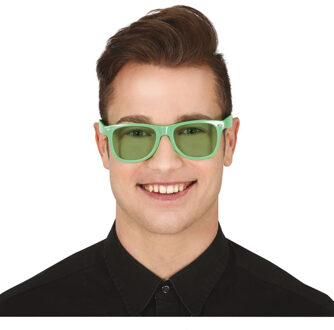 Carnaval/verkleed party bril - groen - volwassenen - Voor bij een verkleedkleding kostuum