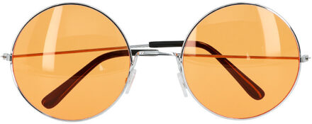 Carnaval/verkleed party bril Lennon - Hippie/sixties - oranje