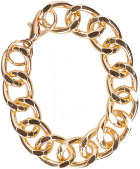 Carnaval verkleed Pimp/Gangster thema armband - goud - Verkleedkleding accessoires - kunststof