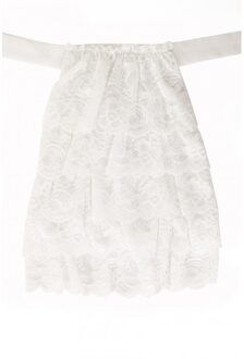 Carnaval verkleed rechter jabot/kraag - wit kant - advocaat - volwassene