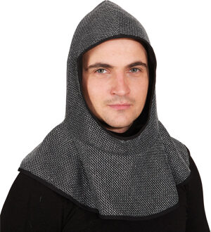 Carnaval verkleed Ridderkap - Ridders - grijs - Middeleeuwen - voor volwassenen