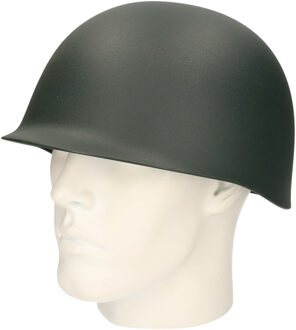 Carnaval Verkleed Soldaat/militair/leger helm - groen - voor volwassenen