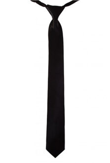 Carnaval verkleed stropdas - zwart - polyester - heren/dames - Gangster/rock and roll/blues brothers