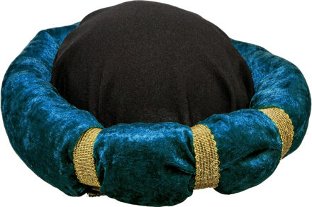 Carnaval verkleed Tulband - 1001 nacht Sultan - blauw - volwassen