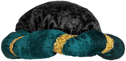 Carnaval verkleed Tulband - 1001 nacht Sultan - groen