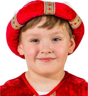 Carnaval verkleed Tulband - 1001 nacht Sultan - rood - kinderen - themafeest