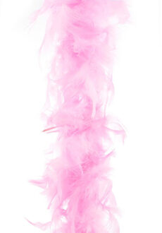 Carnaval verkleed veren Boa - kleur roze - 2 meter - Verkleedkleding accessoires