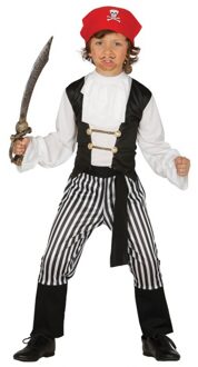 Carnaval verkleedkleding Piratenpak voor jongens - 4 delig - Piraat