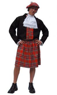 Carnaval verkleedkleding Schotse kilt kostuum - rok voor heren - Schotse ruit