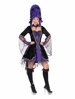 Carnavals jurk vampier zwart en paars