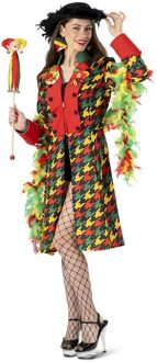 Carnavalsjas Vrouw Rood/Geel/Groen Patroon Elise Multikleur - Print