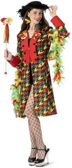 Carnavalsjas Vrouw Rood/Geel/Groen Patroon Elise Multikleur - Print