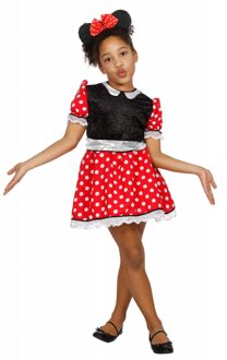 Carnavalskleding Minnie mouse meisje modern muis Maat 104