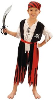 Carnavalskleding piraat met zwaard maat L voor jongens/meisjes