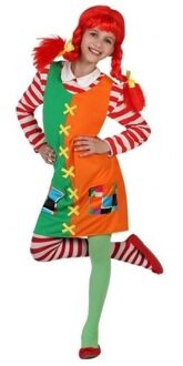 Carnavalskleding Zweeds sterk meisje 116 (5-6 jaar) - Carnavalsjurken Multikleur