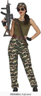 Carnavalsoutfit Militair Dames Multikleur - Print