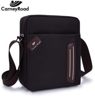 Carneyroad Mannen Schoudertas Waterdichte Ipad Handtassen Casual Messenger Tassen Voor Mannen bruin / L