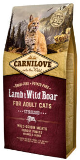 Carnilove granenvrij Lam & Wild Zwijn Sterilised 6kg